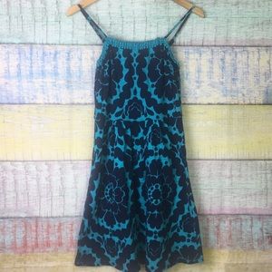 Boden Size 6P Blue Floral Sun Dress